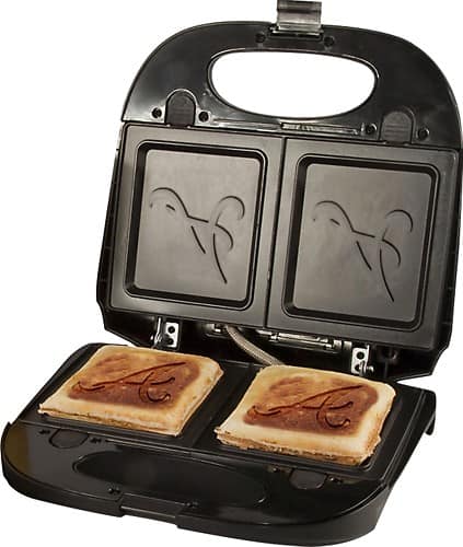 Angle Standard. Pangea Brands - Atlanta Braves Sandwich Press.