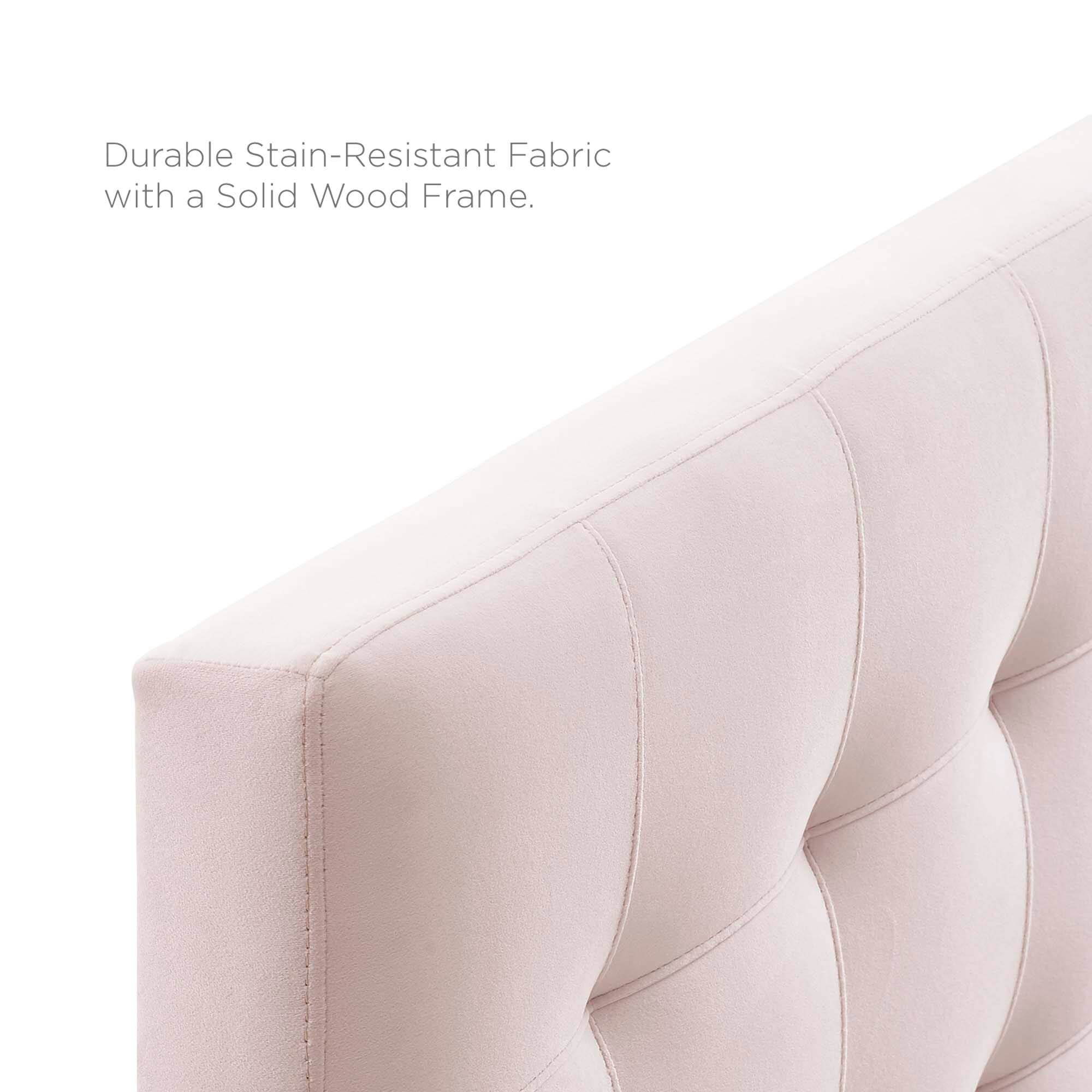 Durable Stain-Resistant Fabric with a Solid Wood Frame.