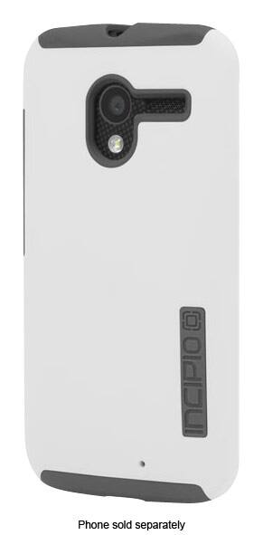 Front. Incipio - DualPro Case for Motorola Moto X Cell Phones - White/Gray.