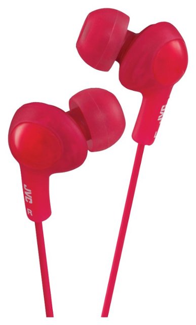 Front Zoom. JVC - Gumy Plus Wired Earbud Headphones - Red.