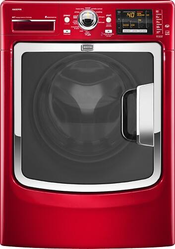 Front Standard. Maytag - 4.3 Cu. Ft. 12-Cycle Washer - Crimson.