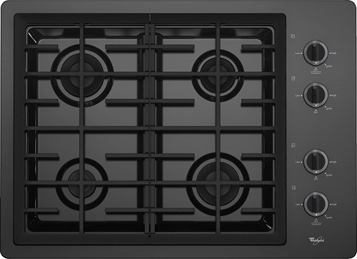  Whirlpool - 30&quot; Built-In Gas Cooktop - Black