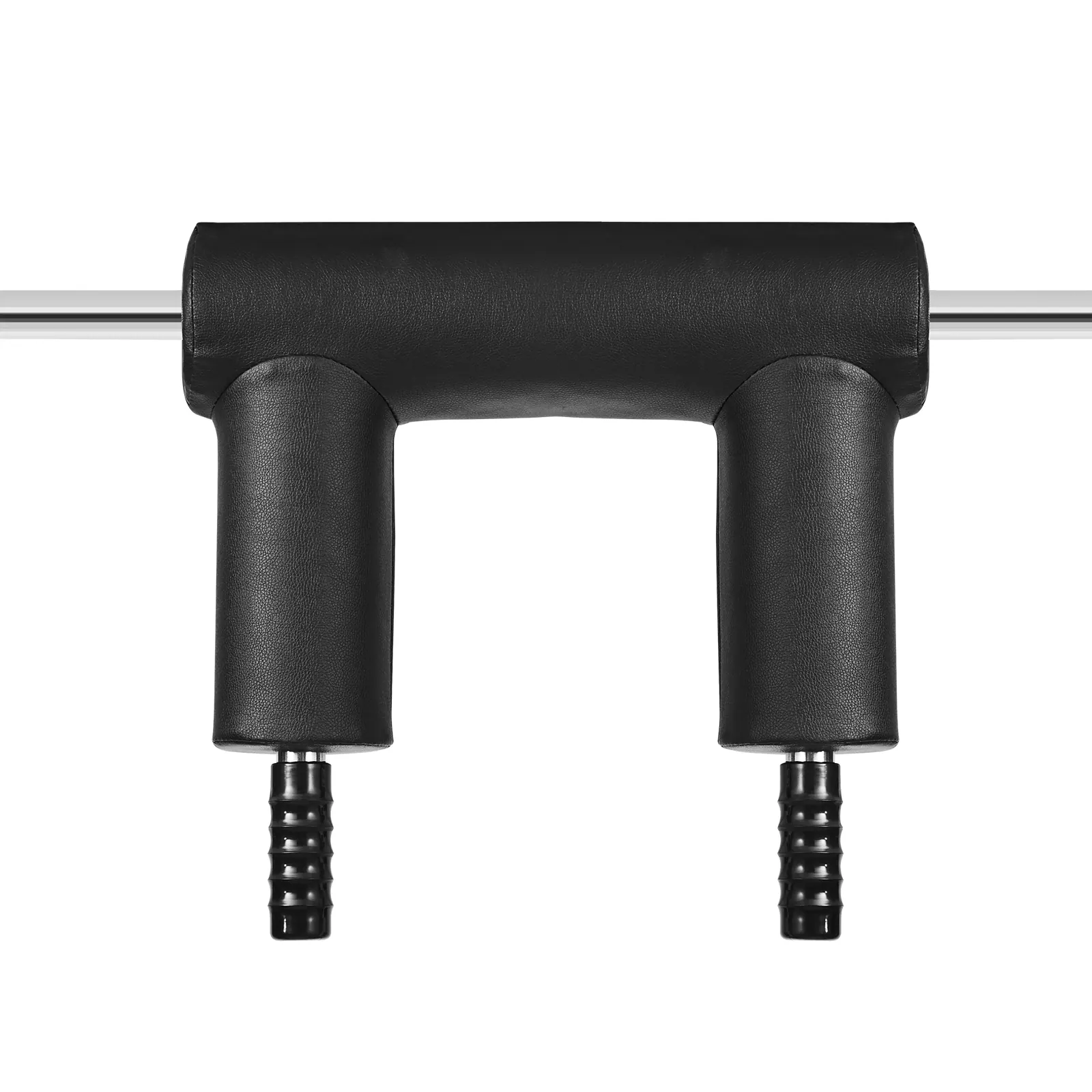 Alt View 5. VEVOR - Safety Squat Bar, 1,500 LBS Fitness Squat  Bar, Safety Squat Bar Attachment with Shoulder and Arm Pads - Silver.