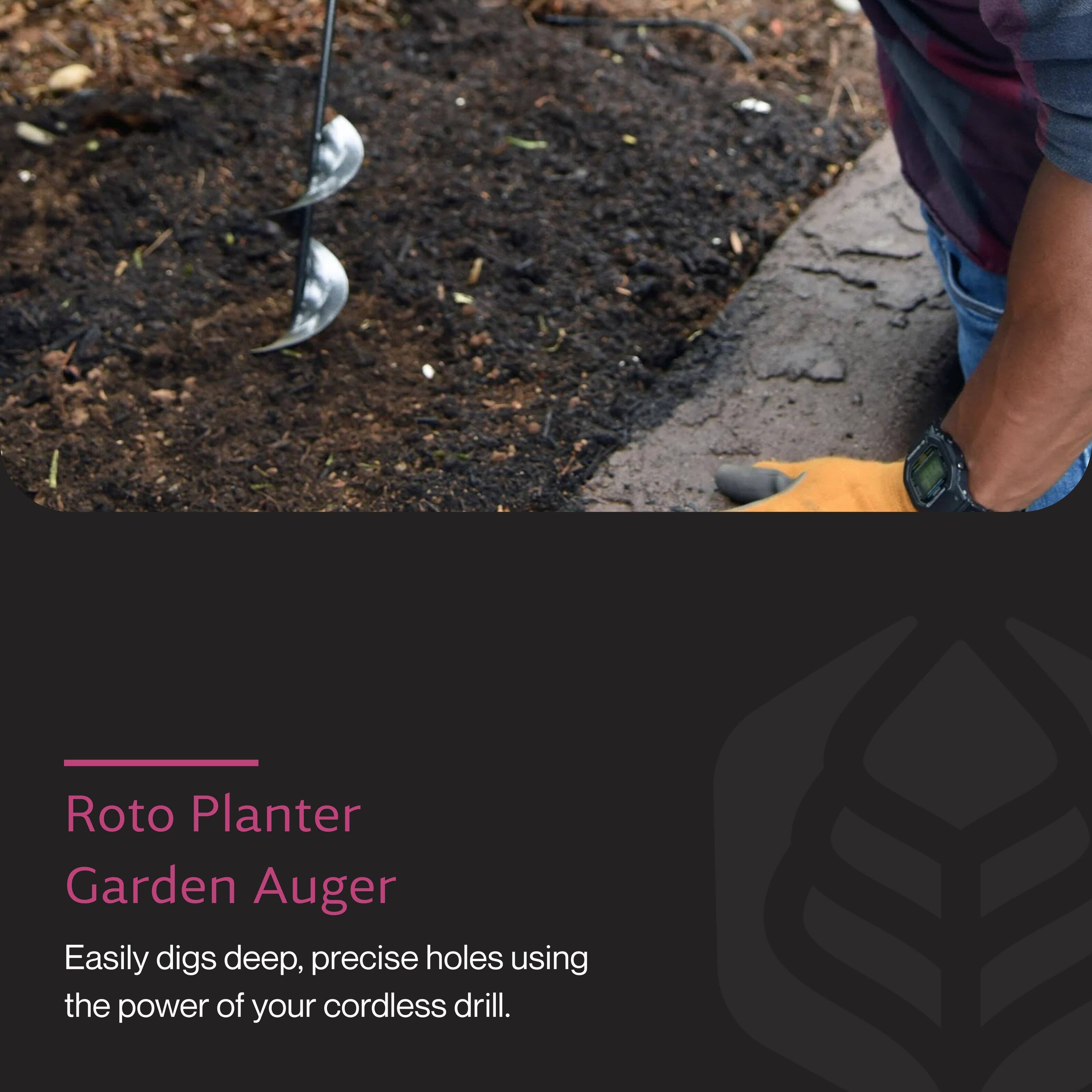Roto Planter Garden Auger

Easily digs deep, precise holes using the power of your cordless drill.