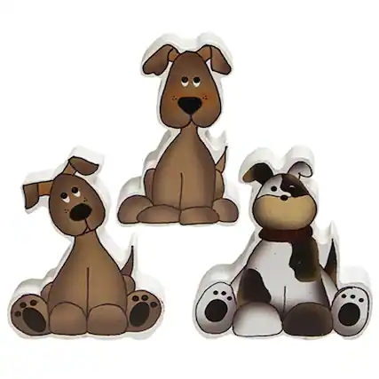 Front. BreeBe - Chunky Puppy 3 Asstd. - Multicolor.