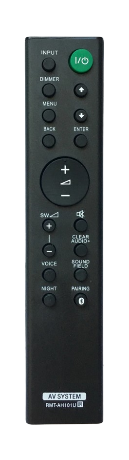 Home Collection - Replacement Remote RMT-AH101U for Sony Soundbar System HT-CT780 – Plug & Play Audio Controller