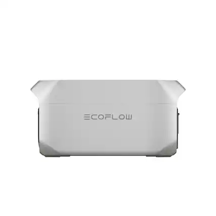 Front. EcoFlow - DELTA 3 Extra Battery - Silver.