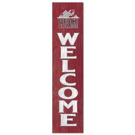 Jardine - Pierce College Raiders 12'' x 48'' Welcome Outdoor Leaner - Maroon