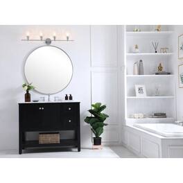 Living District - Gene 4 light Wall sconce - Chrome And Clear Glass