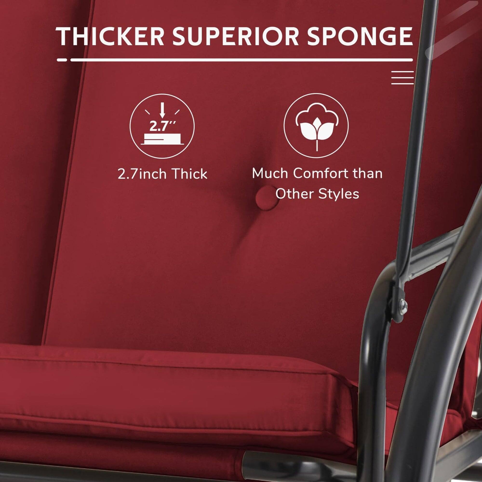 THICKER SUPERIOR SPONGE

2.7"  
2.7inch Thick

Much Comfort than Other Styles