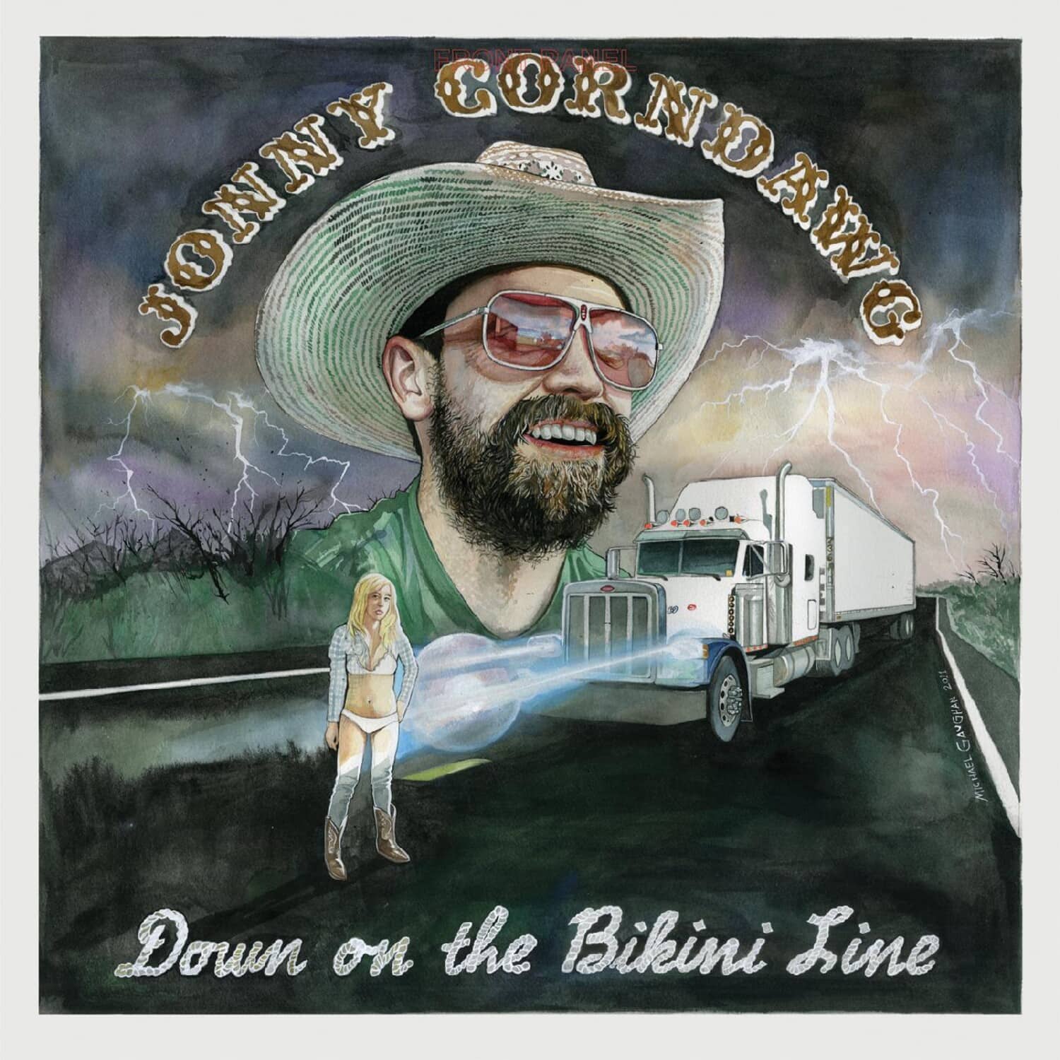 Johnny Corndawg Fritz - Down On The Bikini Line   - VINYL LP price history on PriceWatchPro
