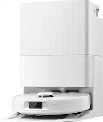 Roborock - Qrevo Series Robot Vacuum & Mop with Multifunctional Dock, 10,000Pa Suction, Anti-Tangle Brush, Self-Emptying - White - Front_Zoom