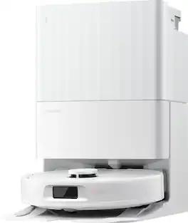 Roborock - Qrevo Series Robot Vacuum & Mop with Multifunctional Dock, 10,000Pa Suction, Anti-Tangle Brush, Self-Emptying - White