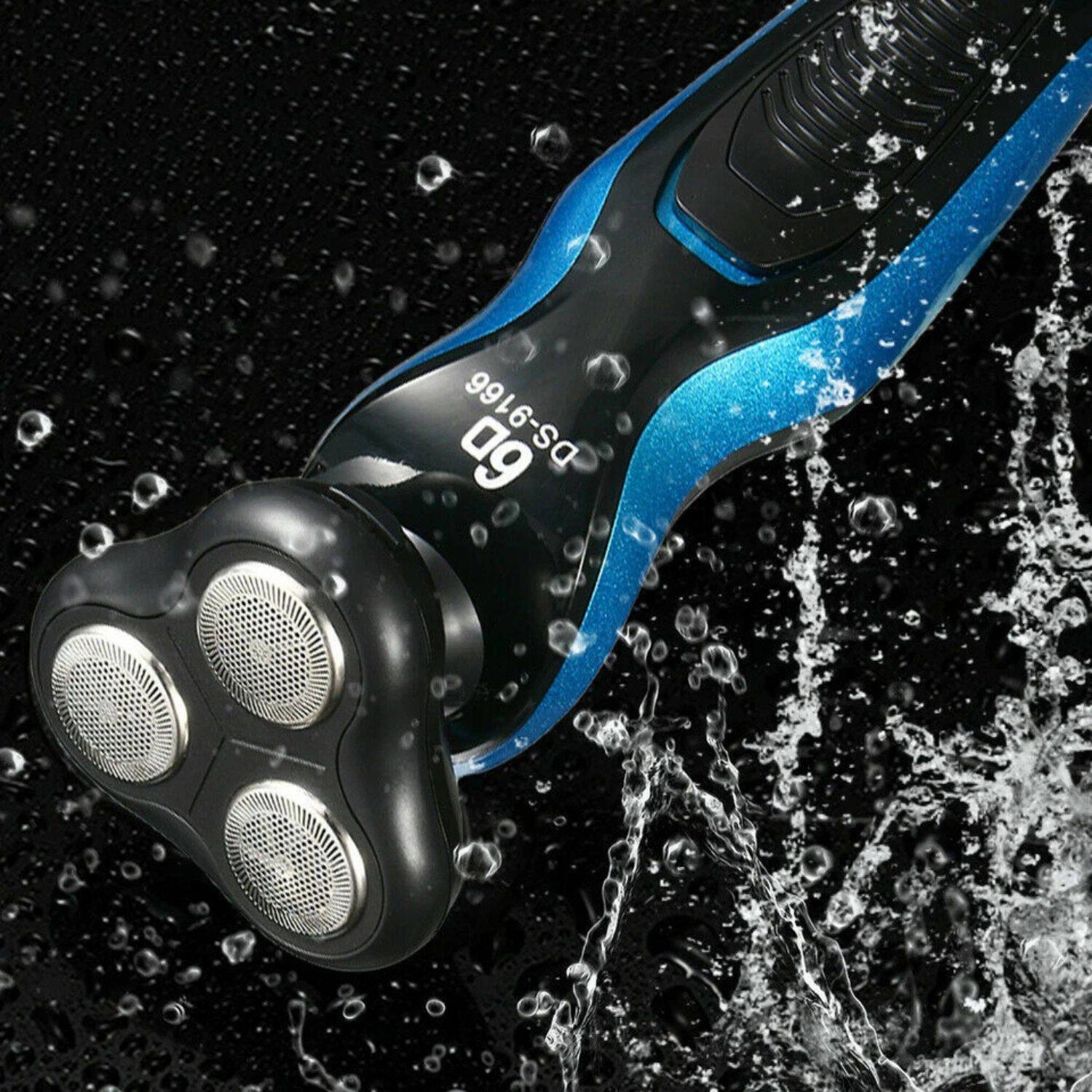 Angle. Stock Preferred - 4-in-1 Electric Razor Shaver & Trimmer for Men – Waterproof Cordless Beard Grooming Kit.