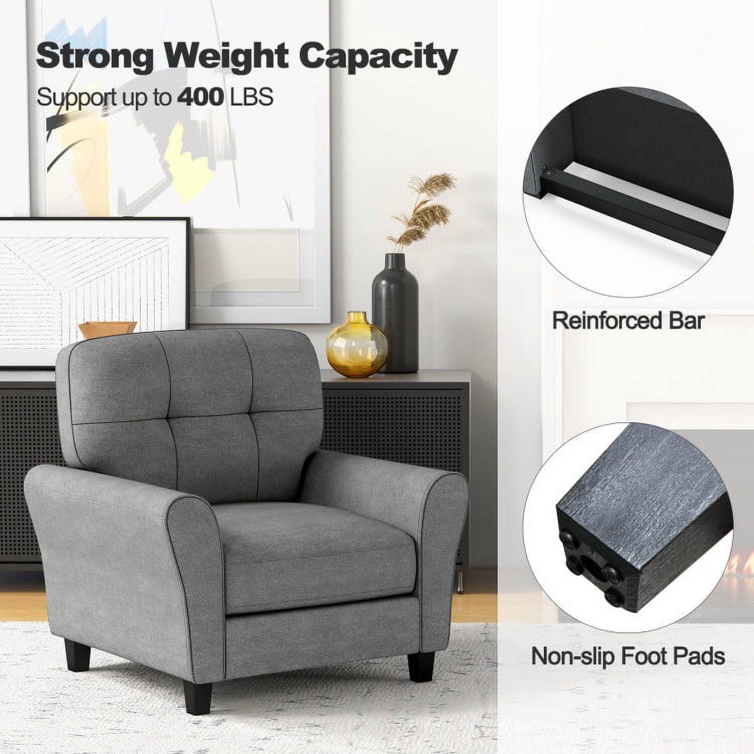 Strong Weight Capacity  
Support up to 400 LBS  

Reinforced Bar  

Non-slip Foot Pads