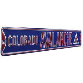 Authentic Street Signs - Colorado Avalanche 6'' x 36'' Steel Street Sign - Multicolor