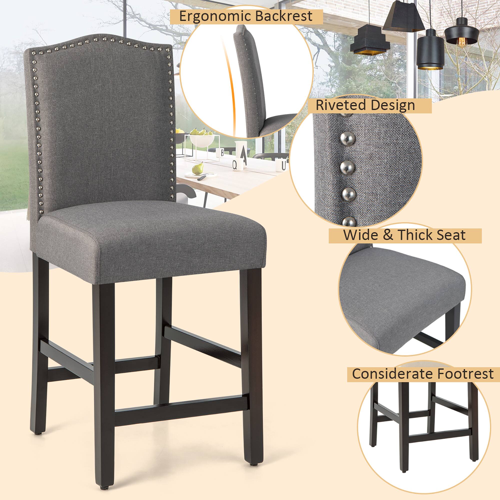 - Ergonomic Backrest
- Riveted Design
- Wide & Thick Seat
- Considerate Footrest