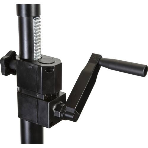 Alt View 1. Gator Frameworks - Adjustable Speaker Pole with Hand Crank and M20 Adapter, Heavy-Duty Construction, 75-Lb Weight Capacity.