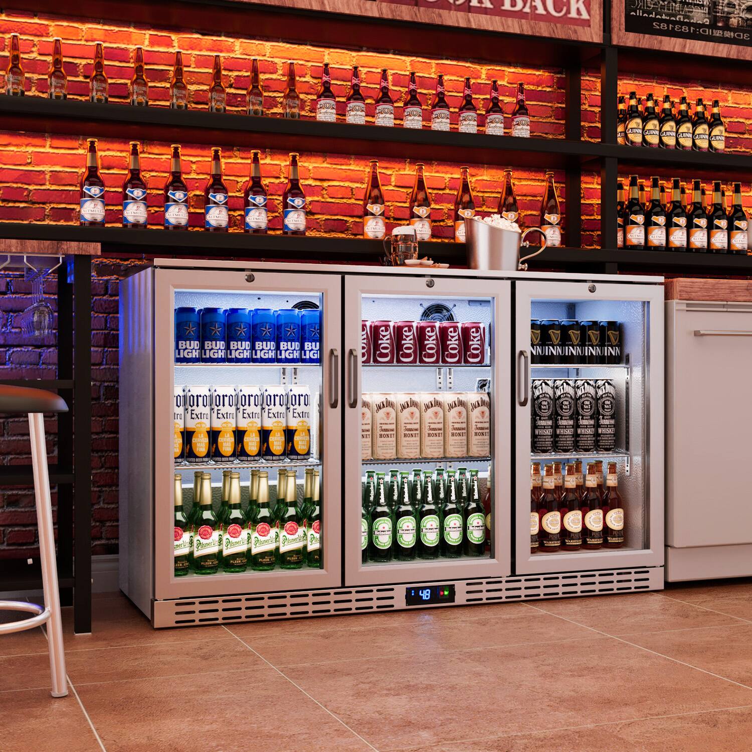 Coolake 53 inch 11.7 cu.ft Back Bar Cooler Commercial Counter
