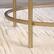 Left. Sauder - International Lux Round Side Table - Gold/Clear.