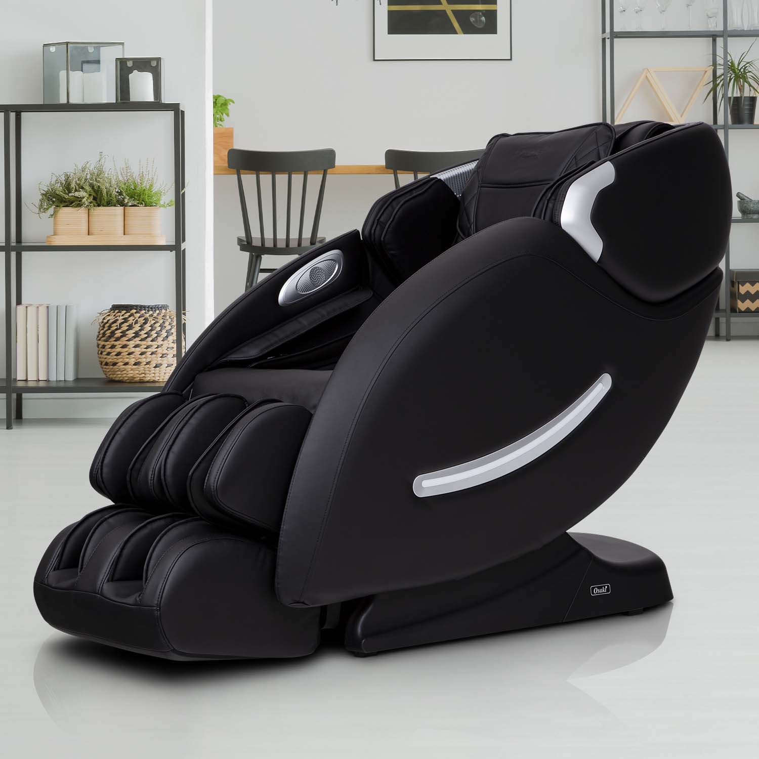 Alt View 2. Osaki - 4000XT Zero Gravity Massage Chair with Tension Sensors - Black - Black.
