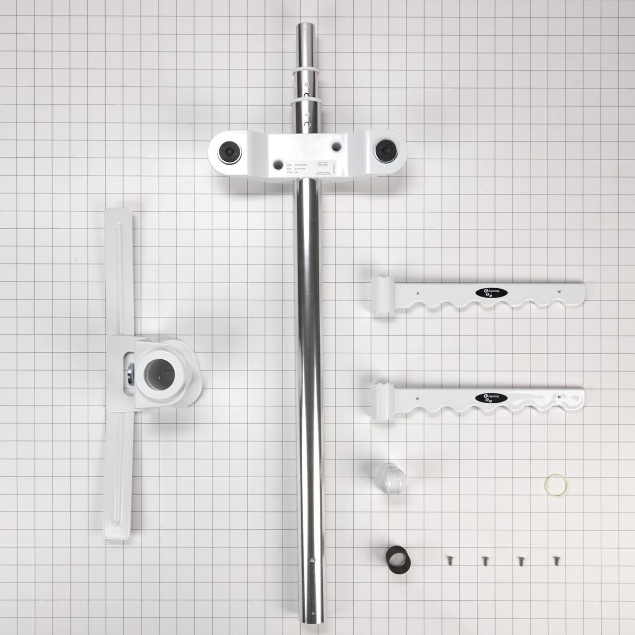 Alt View 11. Whirlpool - Laundry 123 Clothing Rack - White.