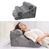 VEVOR - Wedge Pillow for Sleeping, 4 Pcs Adjustable Orthopedic Bed Wedge Set, Support Arm Leg Neck Shoulder,Post Surgery Pillow - Dark Gray