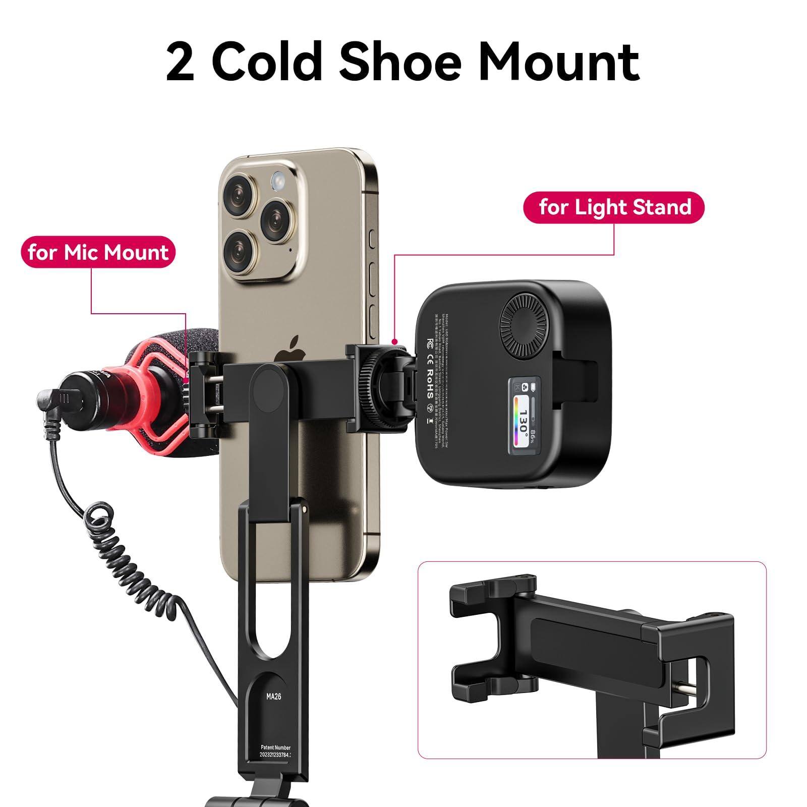 2 Cold Shoe Mount

- for Mic Mount
- for Light Stand

MADS Fee Sunker T