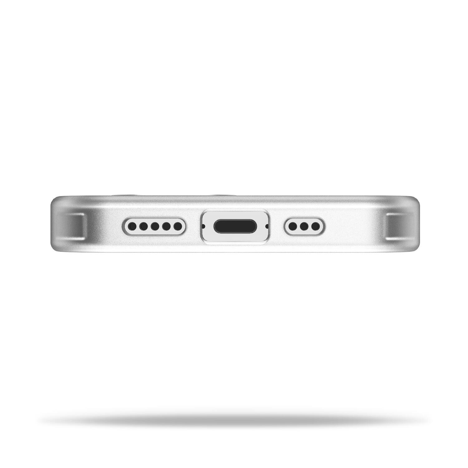 Back. Mybat Pro - MyBat Pro Shade Series Case with MagSafe Ring Stand for Apple iPhone 17e / 16e / 14 / 13 - White - White.