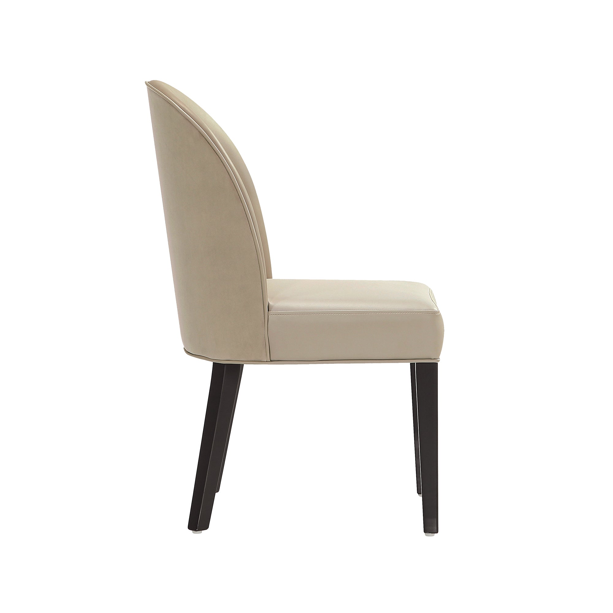 Alt View 3. Manhattan Comfort - Hillman Modern Wood Upholstered Dining Chair - Set of 2 - Sand.