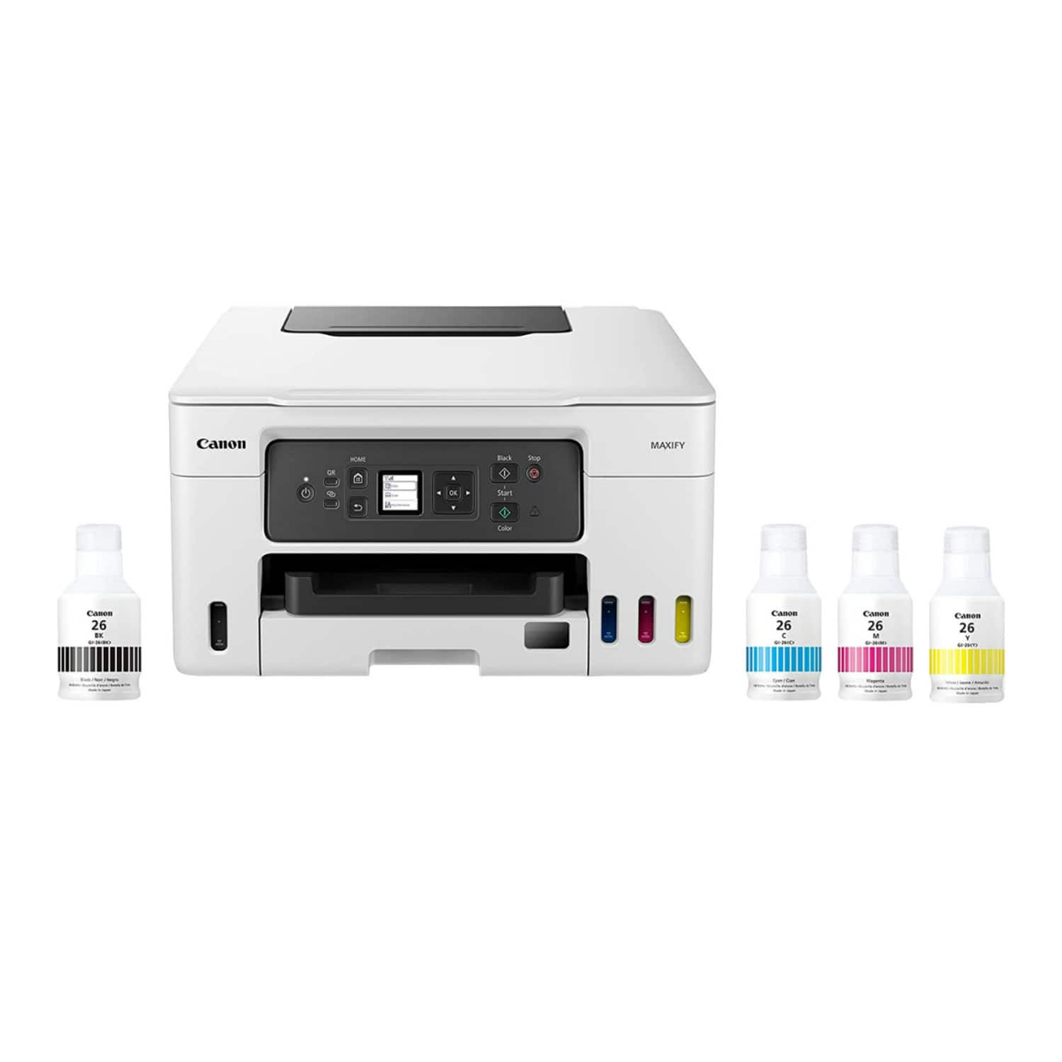 Canon - Maxify GX3020 Wireless Versatile MegaTank Compact All-In-One Color Printer - White
