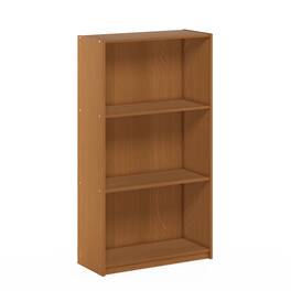 Furinno - Basic 3-Tier Bookcase Storage Shelves - Light Cherry
