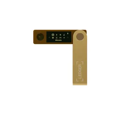 Ledger Nano X Crypto Hardware Wallet Bluetooth Gold NX Gold - Best Buy