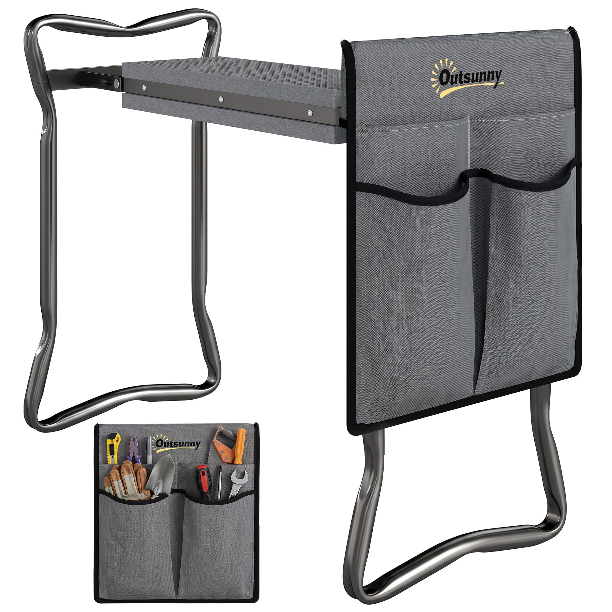 Outsunny - Garden Kneeler and Seat - Gray price history on PriceWatchPro