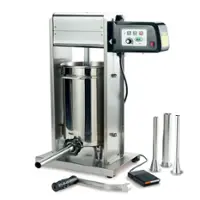 LEM Product - Big Bite 20LB Motorized Stuffer - Stainless Steel - Front_Zoom