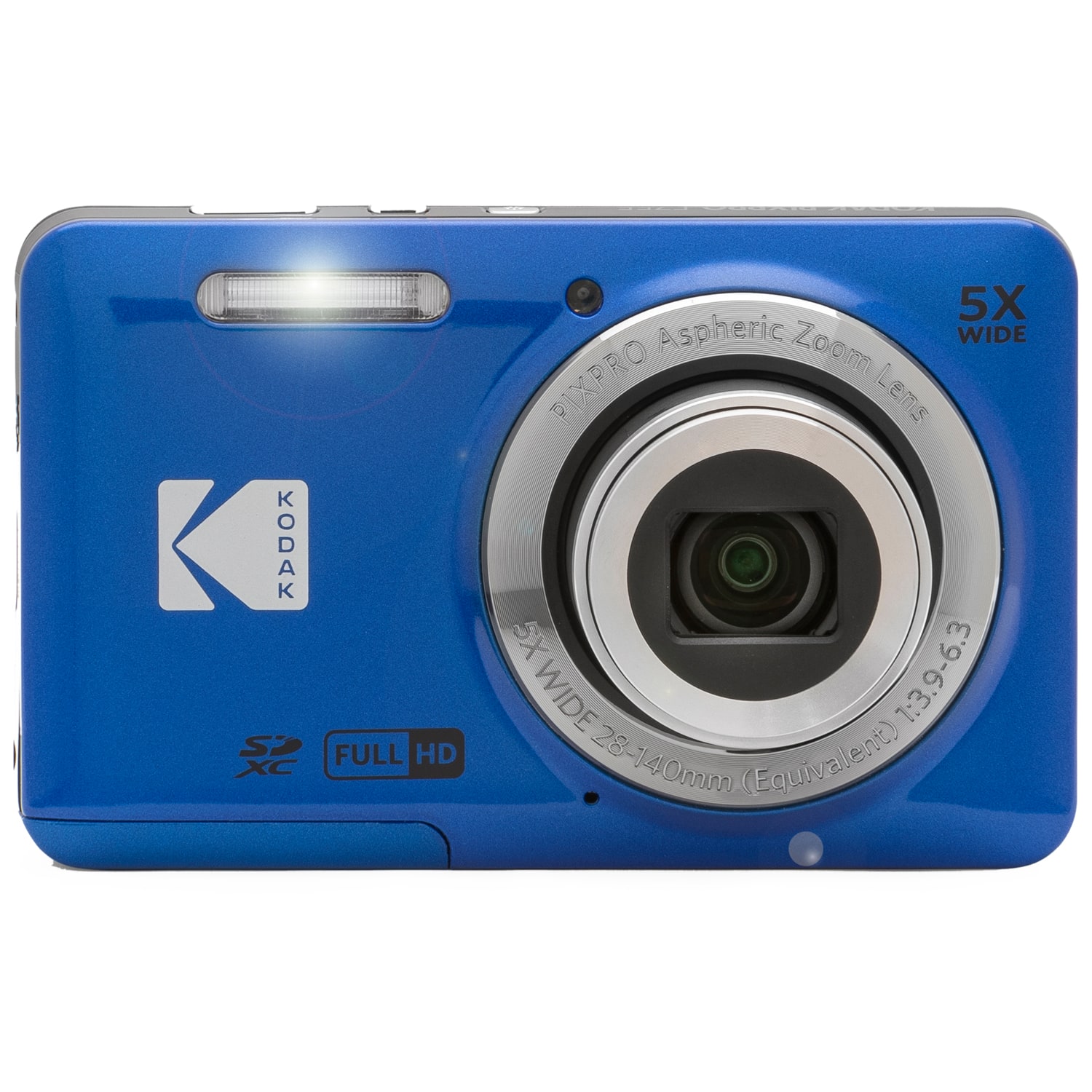 カメラ CANON NIKON KODAK PANASONIC 5個 Bundle Kodak PIXPRO FZ55 Digital Camera Blue + Lexar 32GB Memory