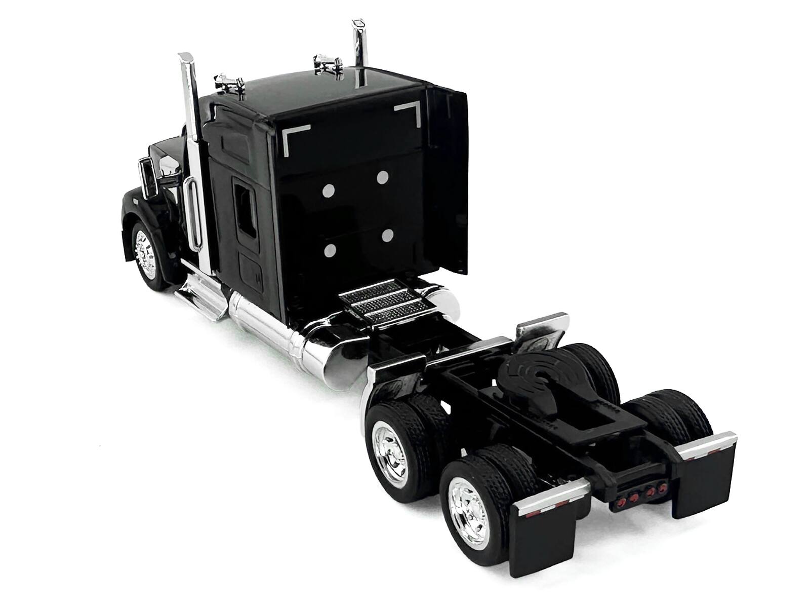 Alt View 4. HO Logistics Replicas - Kenworth W990 with Stand Up Sleeper Cab Black 1/87 (HO) Scale Plastic Model Car by HO Logistics.