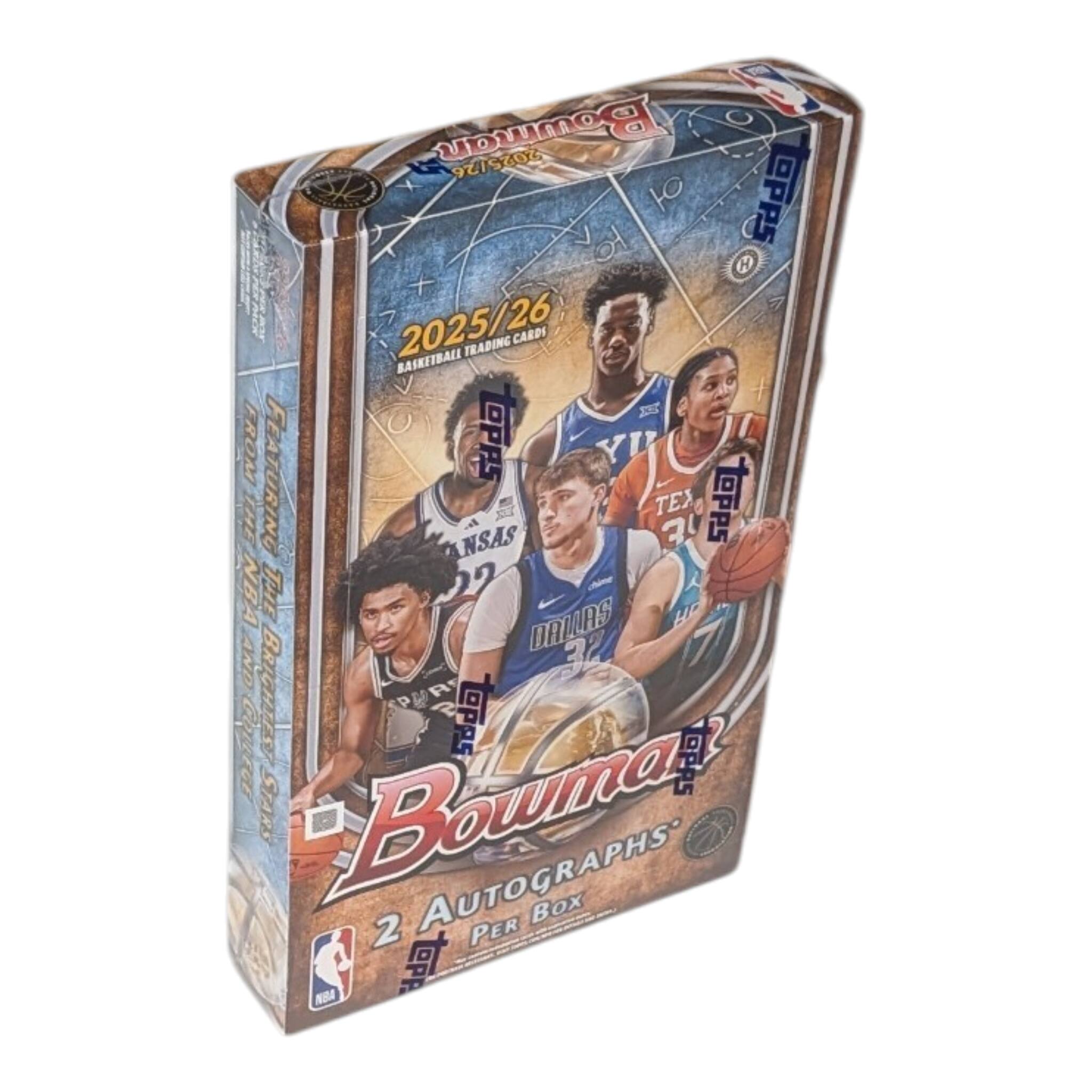 Mo 9715406 Y4SYS OPP5 H 2025/26 BASKETBALL TRADING CARDS FROM FEATURING LOPPS YI THE ANSAS TEX 3 1OPPS NBA Ti 22 DRIRS GM 32 Crel BRICHEESS TOPPS TOPAS STARS Bowma AUTOGRAPHS Box 2 PER NBA

Bowma AUTOGRAPHS 2 PER BOX