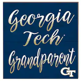 Jardine - Georgia Tech Yellow Jackets 10'' x 10'' Grandparent Plaque - Navy