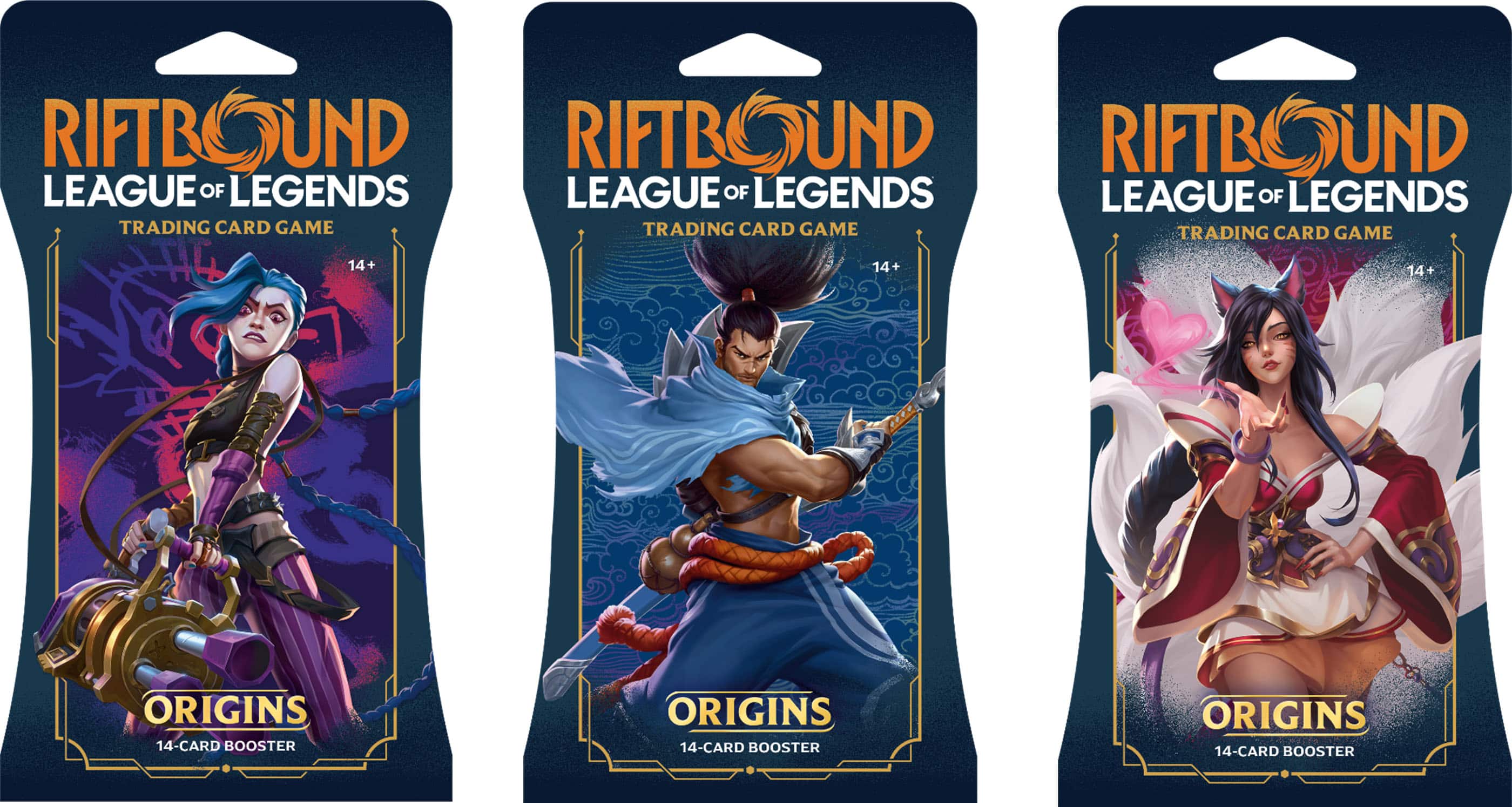 RIFTBOUND LEAGUE OF LEGENDS TRADING CARD GAME 14+ ORIGINS 14-CARD BOOSTER