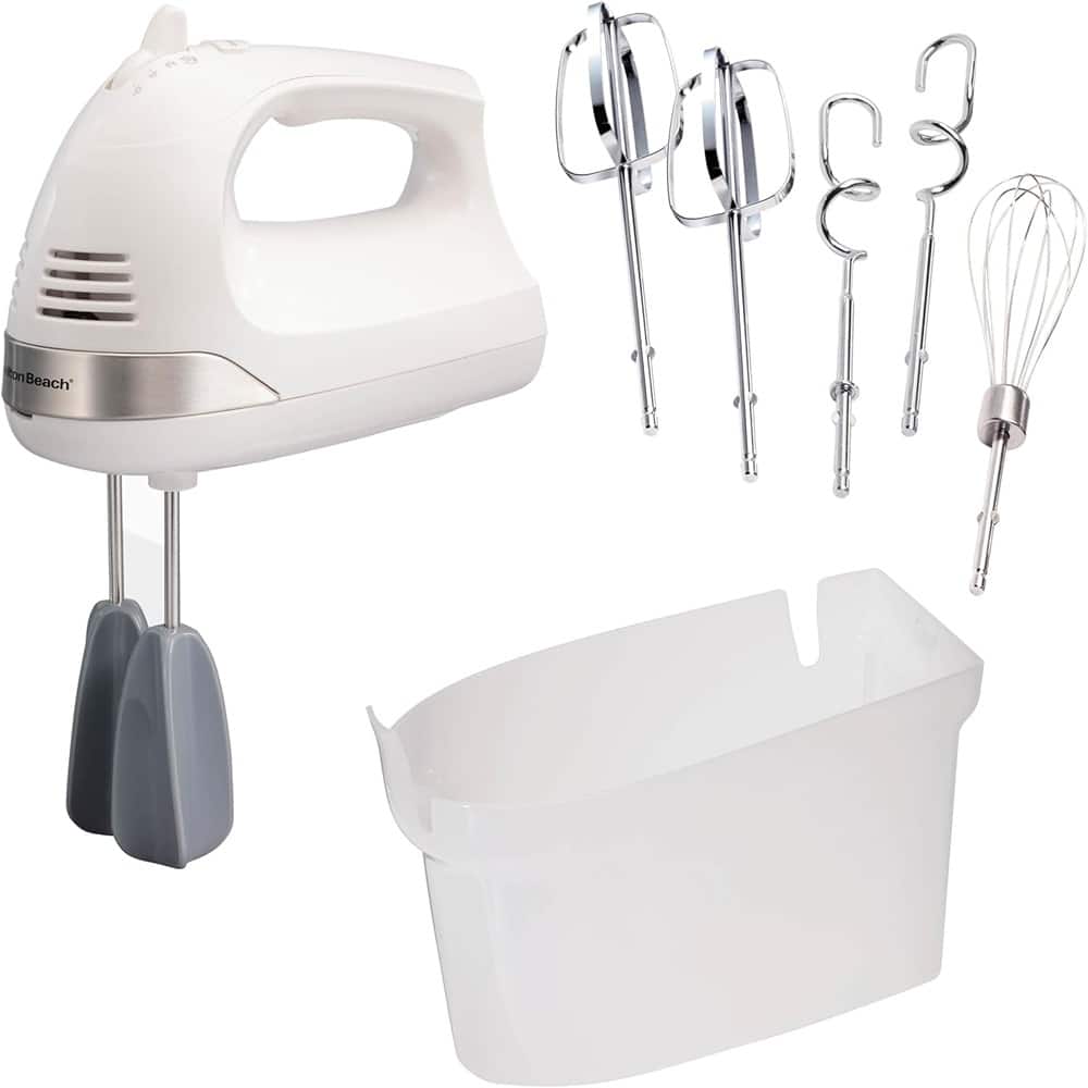 ACJPR - 6-Speed Electric Hand Mixer – 275W Motor, Easy-Clean Beaters, White - Color: White Size: Powerful 275 Watt Motor
