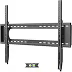 Front. Dazzed Corner - Low Profile TV Wall Mount for 65-120" TVs, VESA 900x600, 220 lb - Black.