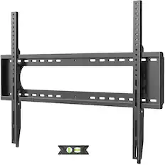 Front. Dazzed Corner - Low Profile TV Wall Mount for 65-120" TVs, VESA 900x600, 220 lb - Black.