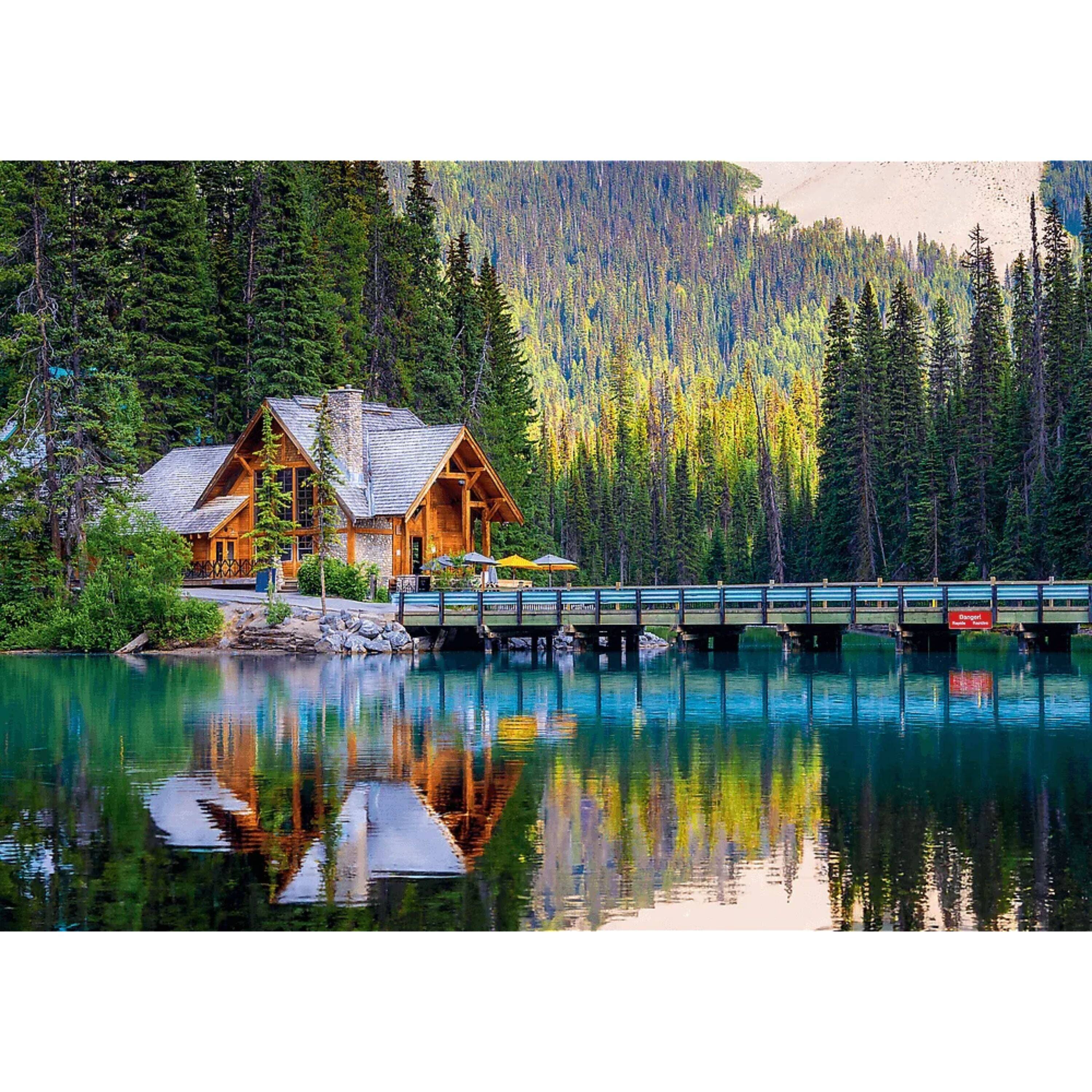 Alt View 1. Trefl - Trefl Red Emerald Lake Yoho National Park 1000 Piece Puzzle.