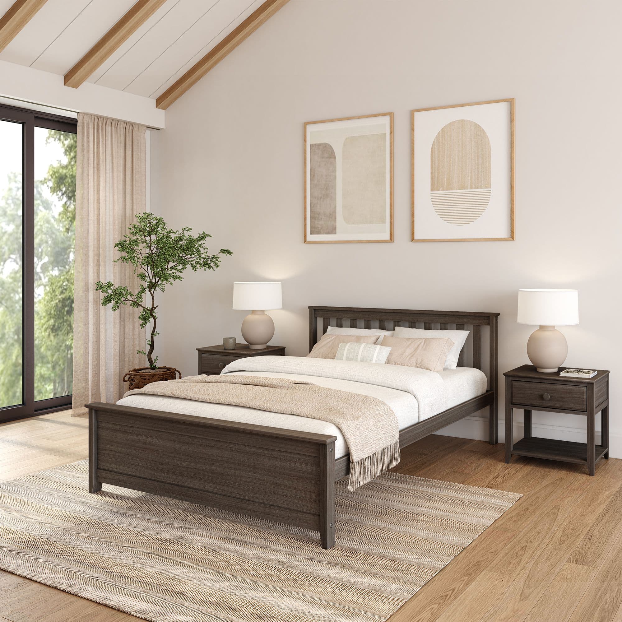 Plank+Beam - Classic Queen Bed, Clay - Clay