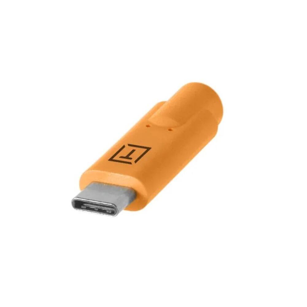 Back. Tether - Tether Tools Tetherpro CUC15-ORG USB-C To USB-C Male 5G Cable (4.6M), orange - Orange.