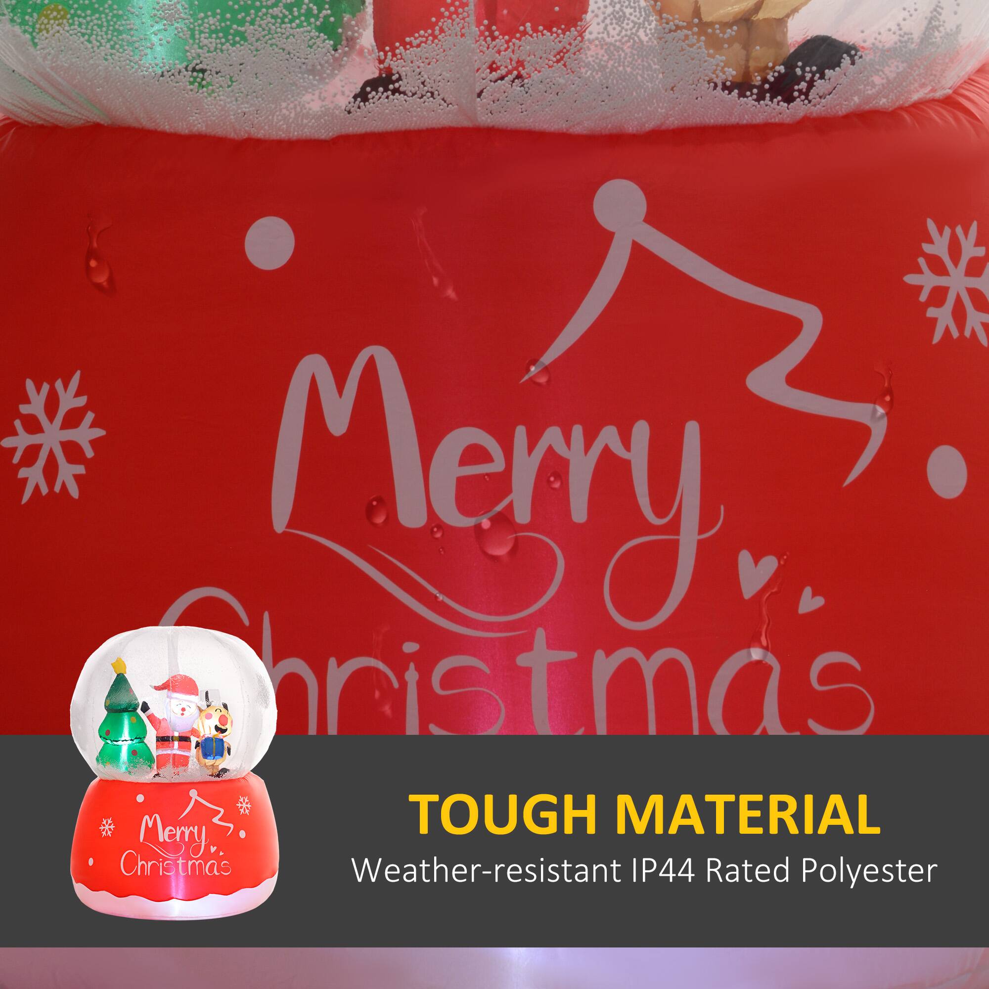 Merry Christmas, Tough Material, Weather-resistant IP44 Rated Polyester.
