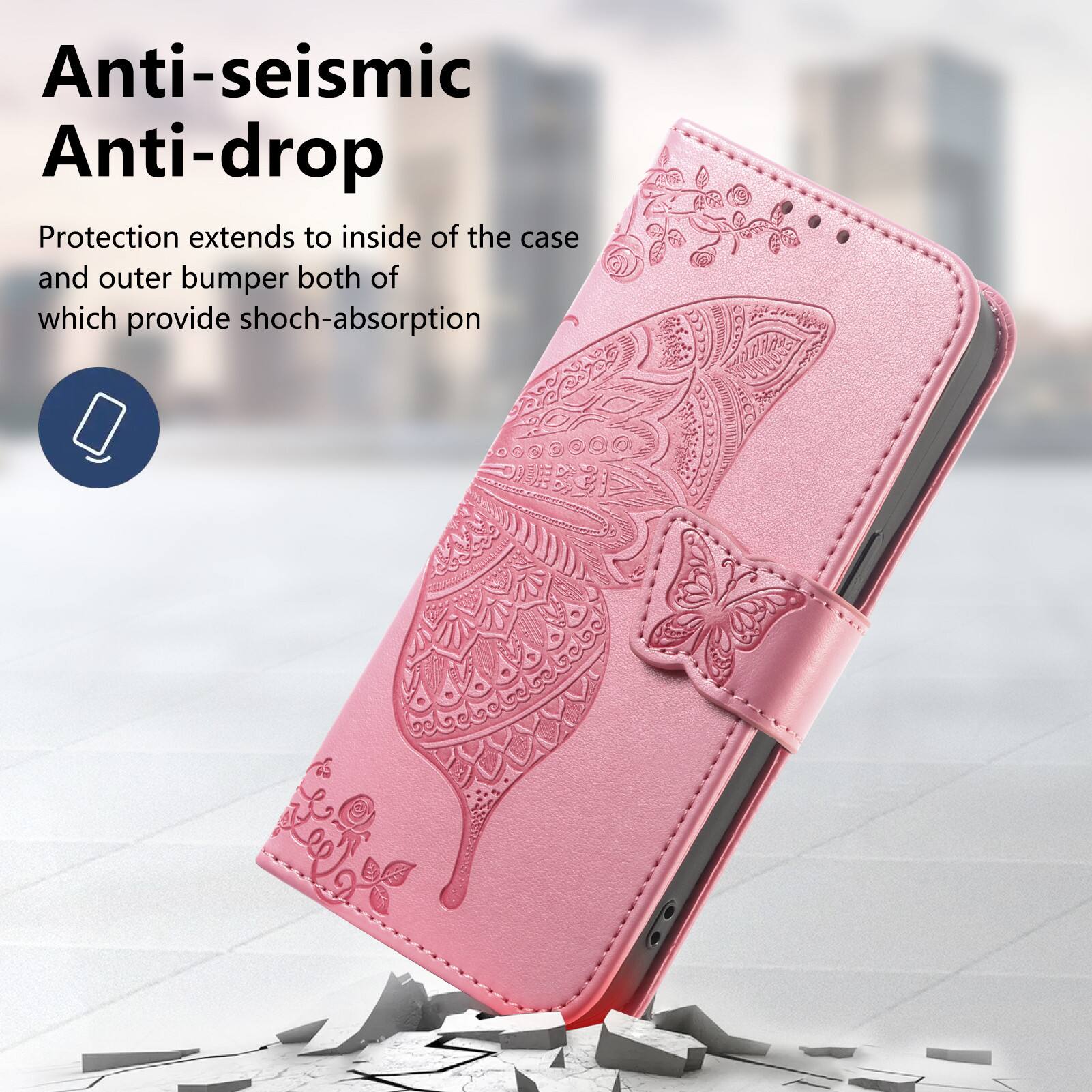 Anti-seismic Anti-drop Protection extends to inside of the case and outer bumper both of which provide shock-absorption