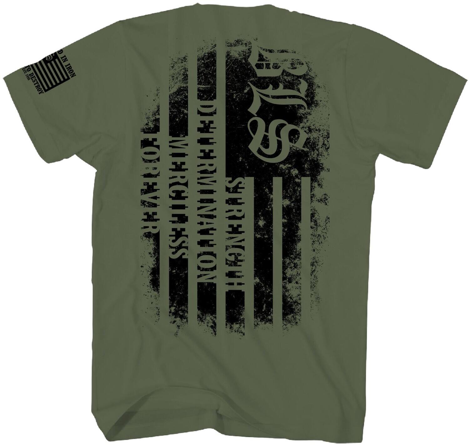 D U IN 8 IRON E DESTROY SIO OREVER MERCILESS NOTTENTACRIA STRENGTH