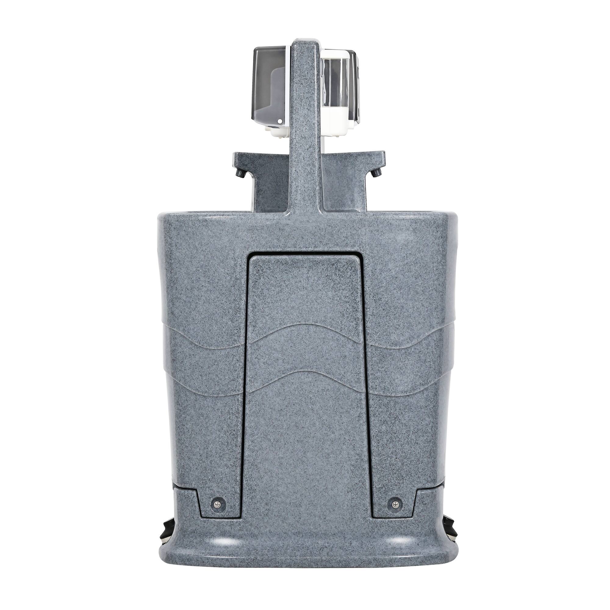 Alt View 3. Koolmore - 26.4 Gallon Double Mobile Hand Wash Station with Soap and Paper Towel Dispensers - Gray.
